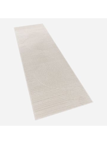 KADIMA DESIGN Teppich Kurzflor Struktur Wohnzimmer in Creme