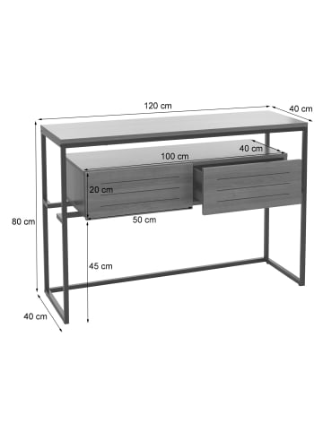 MCW Konsolentisch P46, Braun