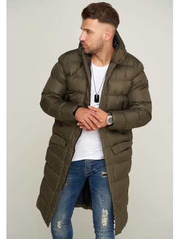 SOULSTAR Parka - mit Kapuze als Winterjacke - Langer Steppmantel S2JURGA Steppmantel Steppjacke in Olive