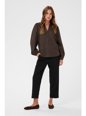 Kaffe Langarm-Bluse KAluise Regular fit in Black Coffee