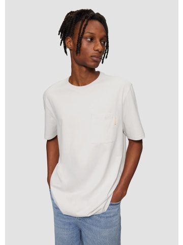 QS T-Shirt kurzarm in Grau