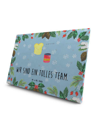 Mr. & Mrs. Panda Tee Adventskalender Toast Marmelade mit Spruch in Eisblau