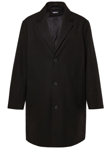 Men Plus Kurzmantel in schwarz