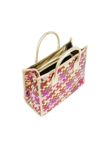 faina Women Tote Bag in Gold Fuchsia