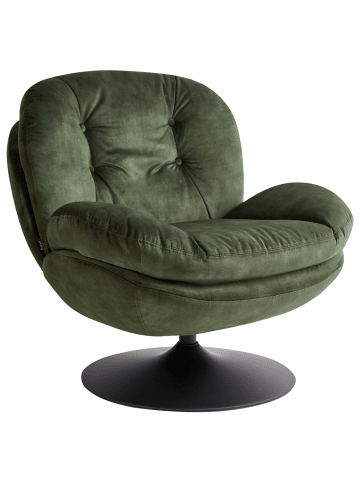 Beliani Sessel NOLVIK in Grün/Schwarz - (W) 82 x (H) 82 x (L) 85 cm