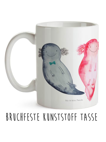 Mr. & Mrs. Panda Plastikbecher Axolotl Freundin ohne Spruch in Weiß
