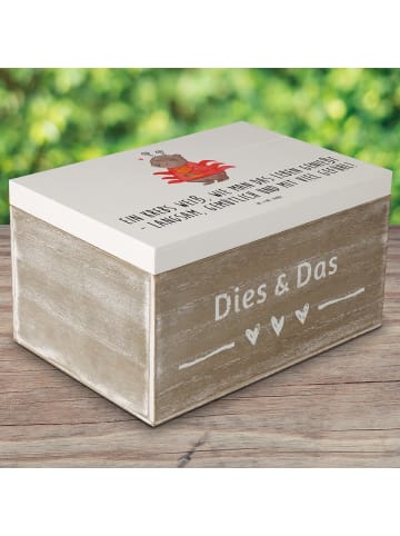 Mr. & Mrs. Panda Geschenkbox Krebs Genießer mit Spruch in Weiß