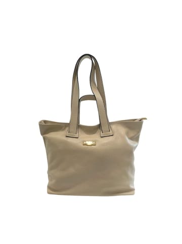Baldinini Trend Beige Leder Damen Schulter Tasche