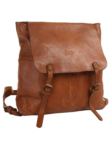 X-ZONE Rucksack echt Leder in cognac