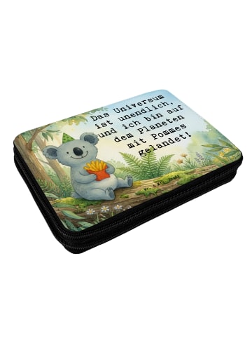 Mr. & Mrs. Panda Federmäppchen Koala Pommes Design mit Spruch in Weiß