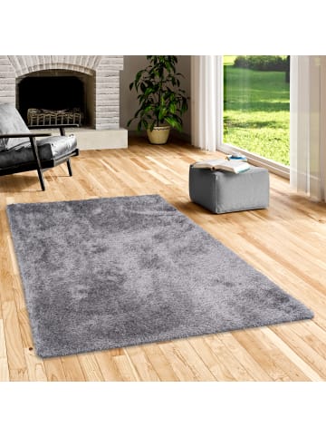 Snapstyle Hochflor-Teppich Emotion Mix in silber