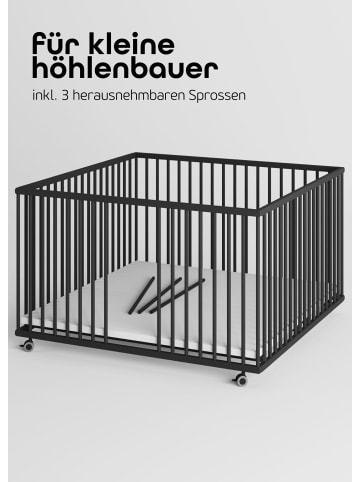 Sämann Sämann Laufgitter Matratze SleepPlus, Lattenrost Sprossen Black Edition Premium