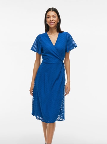 Vila Kleid mit V-Ausschnitt in True Blue