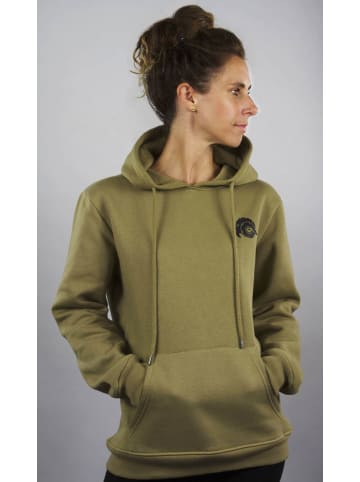 GUGGEN MOUNTAIN Hoodie Uni in Olive