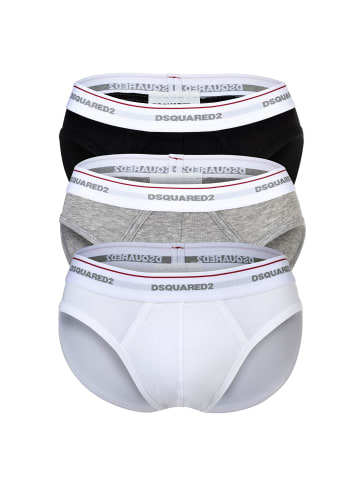 Dsquared² Slip 3er Pack in Schwarz/Weiß/Grau