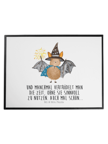 Mr. & Mrs. Panda Malunterlage Fledermaus Zauberer mit Spruch in Weiß