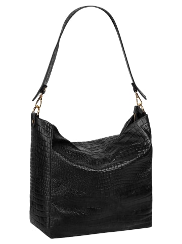 Samantha Look Shopper echt Leder in schwarz