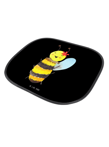 Mr. & Mrs. Panda Auto Sonnenblende Biene Happy ohne Spruch in Schwarz