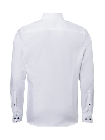 Finshley & Harding Hemd Easy Care in weiß blau