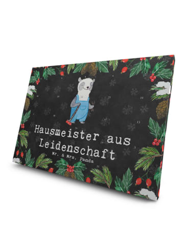 Mr. & Mrs. Panda Tee Adventskalender Hausmeister Leidenschaft mi... in Kreidetafel
