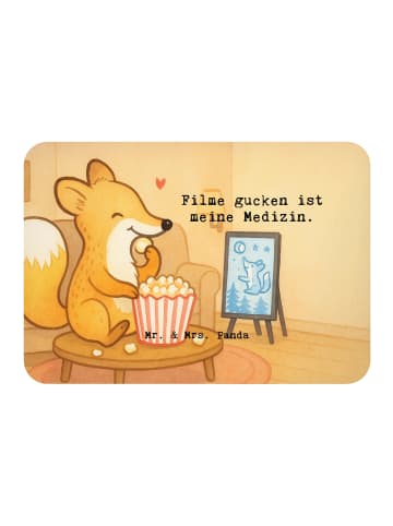 Mr. & Mrs. Panda Magnet Fuchs Filme gucken Design mit Spruch in Weiß