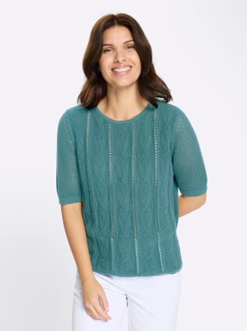 Sieh an! Ajourpullover in ozean