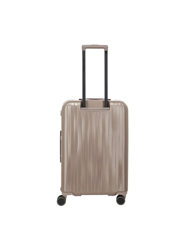 travelite Barbara Novelty 4 Rollen Trolley 65 cm mit Dehnfalte satin nude