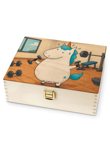Mr. & Mrs. Panda Teebox Einhorn Fitness Design ohne Spruch in Weiß