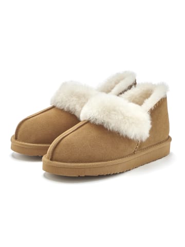 Vivance Hausschuh in camelfarben