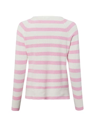 Marie Lund Strickpullover in rosa weiß - 0002