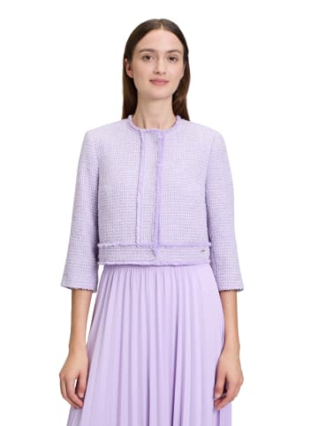 BETTY & CO Bolero-Jacke mit aufgesetzten Taschen in Lilac Melange