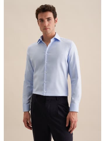 Seidensticker Business Hemd Shaped in Mittelblau