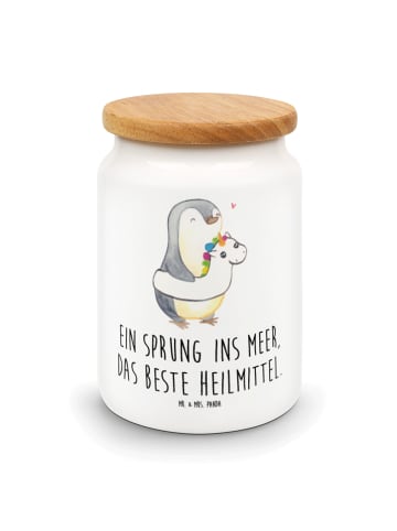 Mr. & Mrs. Panda Dose Sommermeerheilkraft mit Spruch in Weiß