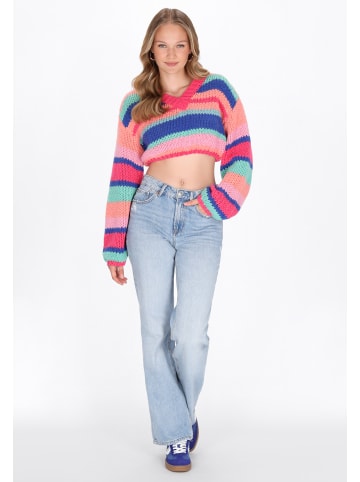 myMo Women Sweater in orange multicolor