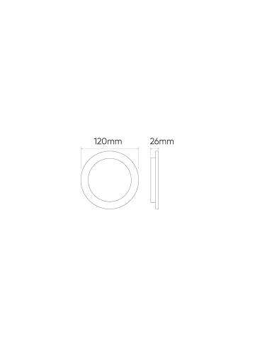 LED Line Downlight Einbau 95mm Deckenleuchte 5 Watt 500lm (4000K neutralweiß) Q in Weiß