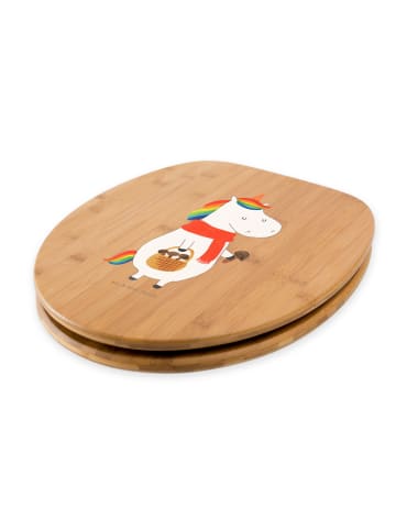 Mr. & Mrs. Panda WC Sitz Einhorn Pilz ohne Spruch in Braun