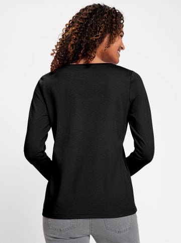 WITT WEIDEN Rundhals-Shirt in schwarz