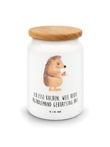 Mr. & Mrs. Panda zuckerdose Igel Kuchenstück mit Spruch in Weiß