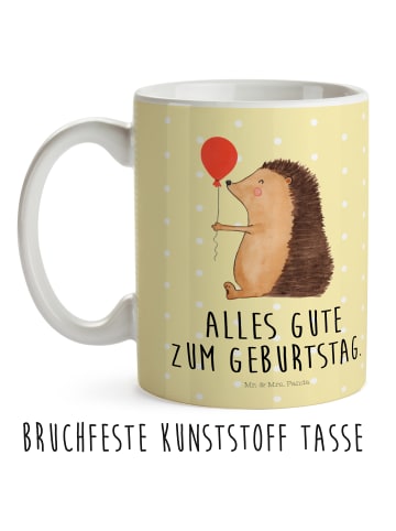 Mr. & Mrs. Panda Kinderpott Igel Luftballon mit Spruch in Gelb Pastell