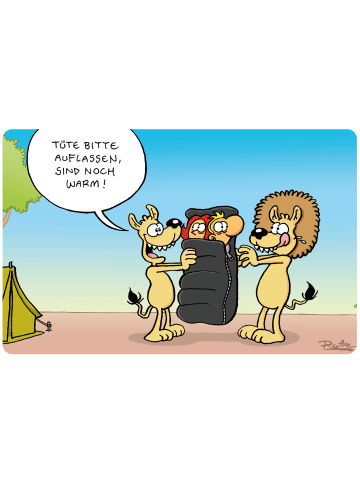 Ralph Ruthe Ralph Ruthe Frühstücksbrettchenn - Tüte bitte auflassen in Mehrfarbig