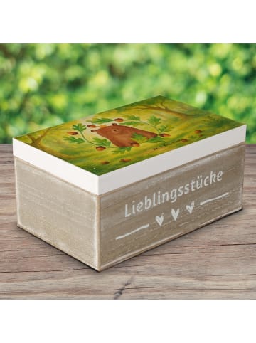 Mr. & Mrs. Panda Geschenkbox Bär König Design ohne Spruch in Weiß