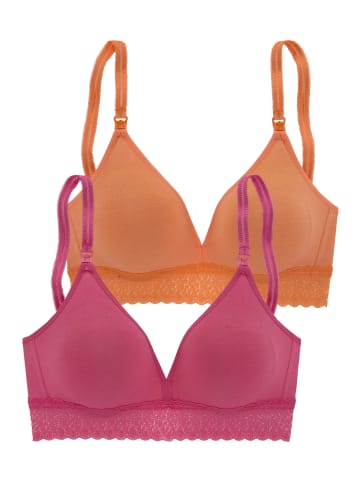 PETITE FLEUR Still-BH in pink + orange