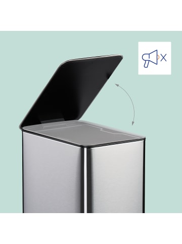 relaxdays Kosmetikeimer in Silber - 10 Liter