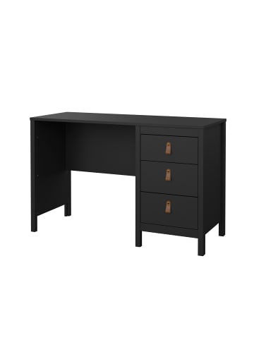 ebuy24 Schreibtisch Madrid Schwarz 121 x 48 cm