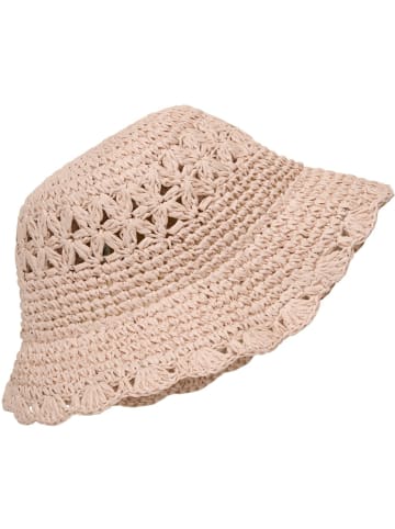 En Fant Kinder Hut "Straw Hat w. Crochet Edge" in Pink
