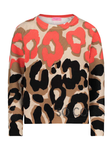 Betty Barclay Strickpullover mit Print in Red/Nature