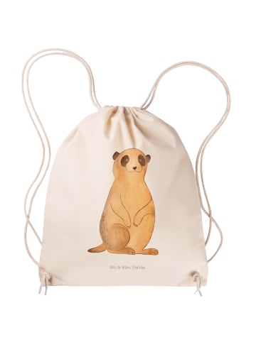 Mr. & Mrs. Panda wander rucksack Erdmännchen ohne Spruch in Creme