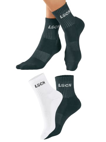 LSCN BY LASCANA Tennissocken in 1x weiß, 1x petrol