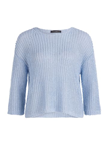 Betty Barclay Basic-Strickpullover mit Rippenstruktur in Dusk Blue