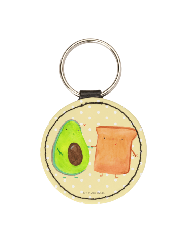 Mr. & Mrs. Panda Anhänger Avocado Toast ohne Spruch in Gelb Pastell